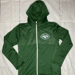 New York Jets Fanatics Full Zip Up Hoodie Medium